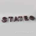 Custom Brushed Metal Signs Brushed Laser Cutting Metal Letter Supplier